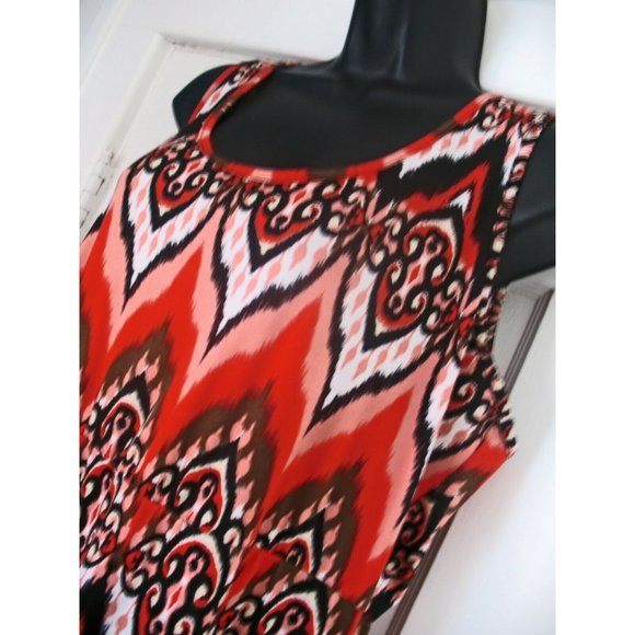 Notations Maxi Shift Retro Dress  Size ONE SIZE, Orange - Picture 6 of 7